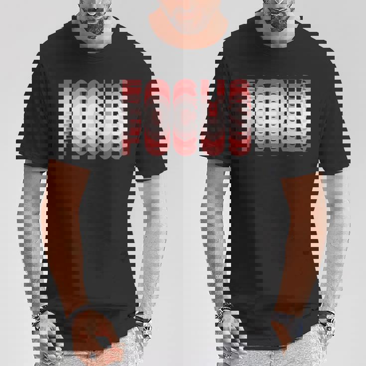 フォーカス 錯覚 ぼやけたトリッピー 長袖tシャツ Tシャツ 面白い贈り物