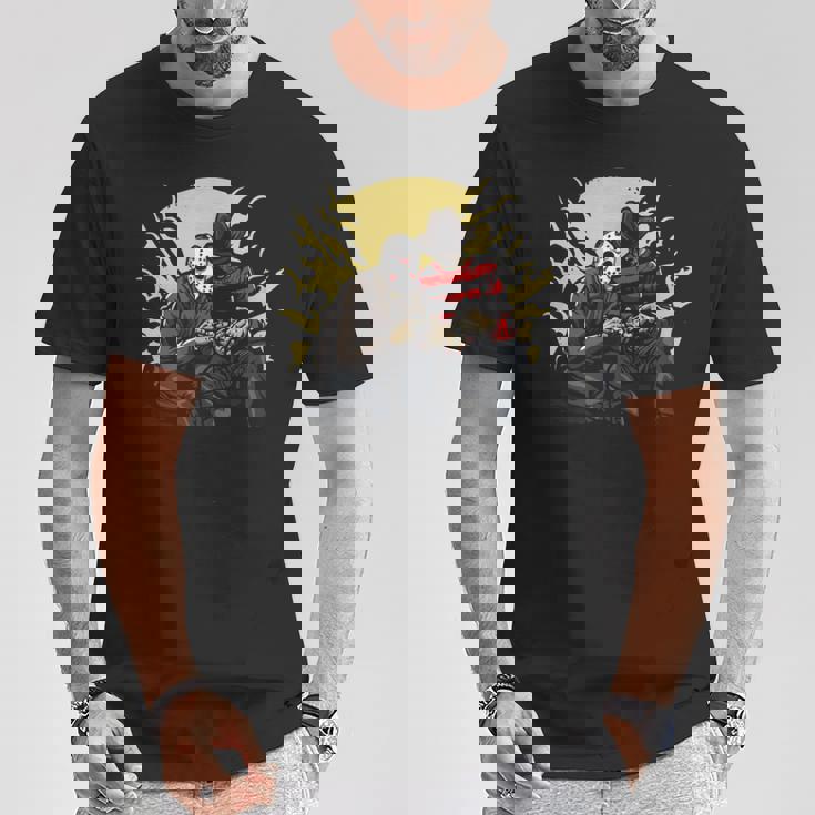 フレディ・アンド・ジェイソン・ゲーミング Tシャツ 面白い贈り物