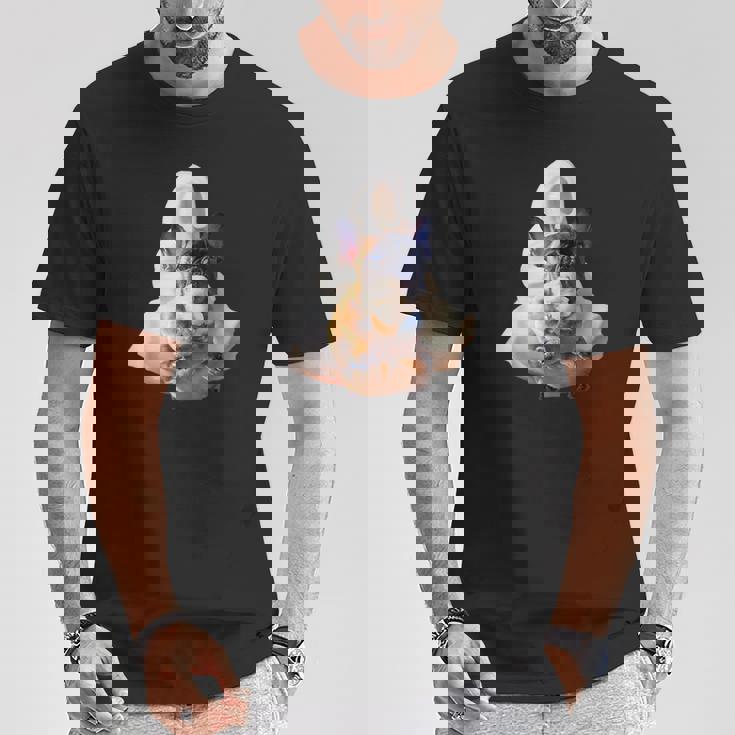 フレンチブルドッグ 犬 アイスクリームを食べる犬 面白い かわいい Tシャツ 面白い贈り物