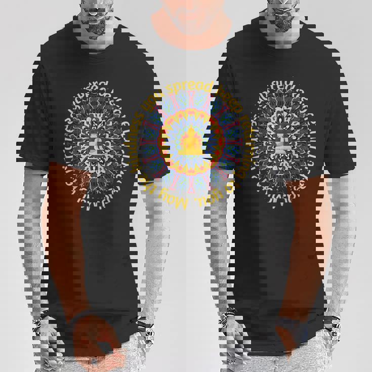 ブッダ ゴータマ マインドフルネス 平和 愛 優しさ 瞑想 Tシャツ 面白い贈り物