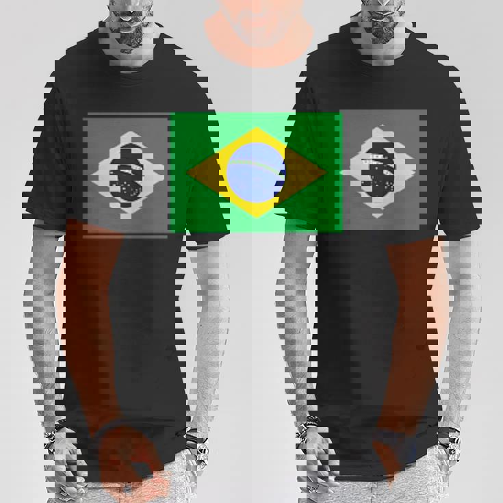 ブラジル レディース メンズ キッズ 左胸 ブラジル国旗 Tシャツ 面白い贈り物