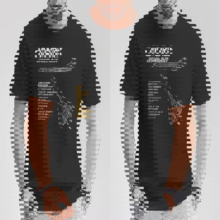 ブリティッシュコンコルド旅客機 Tシャツ 面白い贈り物