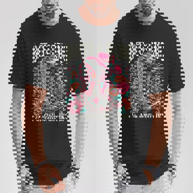 ブーツ Its Bling Cowgirl Thing Countryintage Western Tシャツ 面白い贈り物