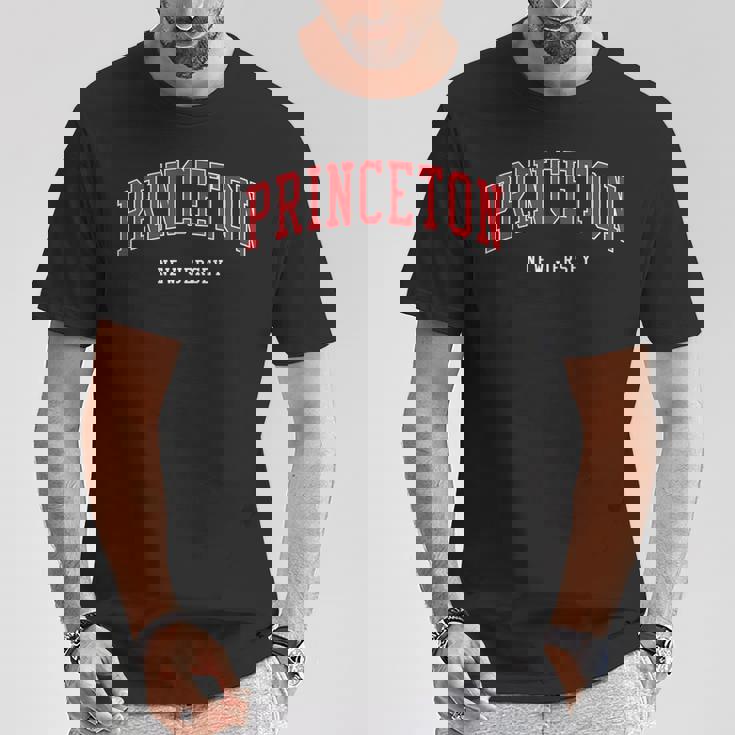 プリンストン ニュージャージー カレッジ大学スタイル Tシャツ 面白い贈り物
