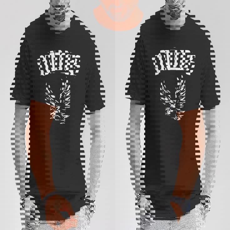 プレイヤーとファンのためのコンドルマスコット Tシャツ 面白い贈り物