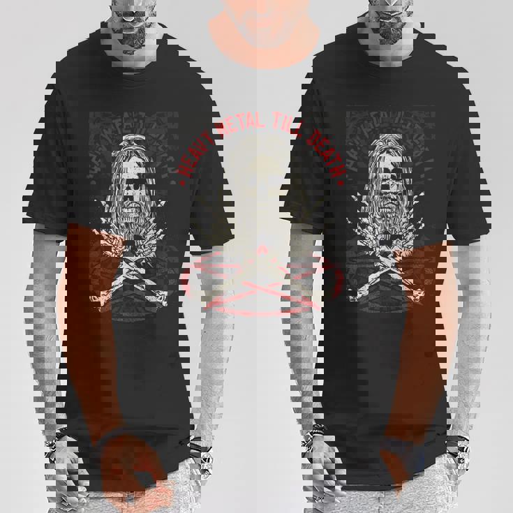 ヘビーメタル ロック・メタルヘッド Tシャツ 面白い贈り物