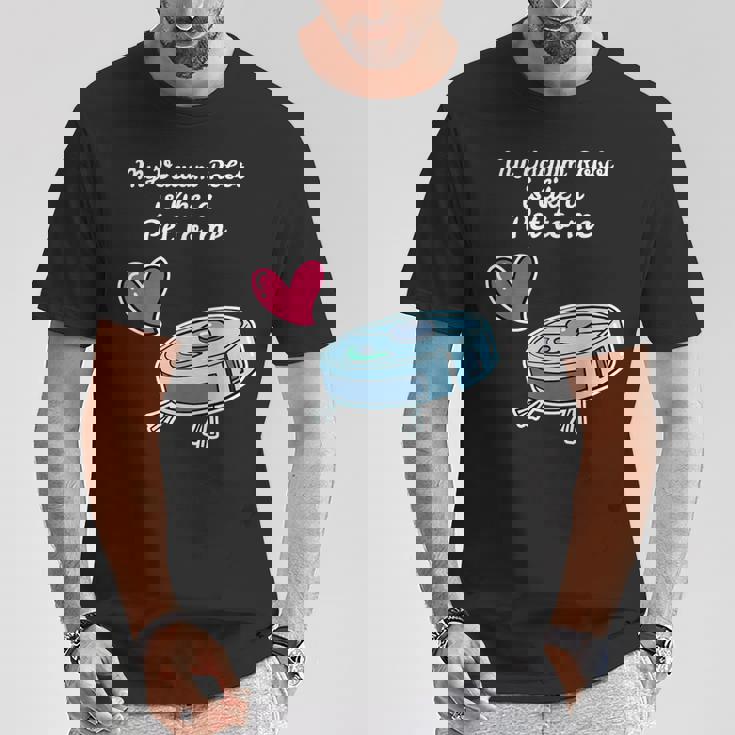 ペットのように ロボット掃除機 ロボット掃除機 Tシャツ 面白い贈り物