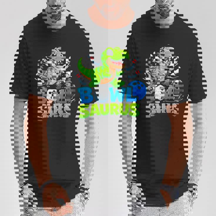 ボウリング 恐竜 Tレックス キュート グラフィック キッズ 幼児 男の子 ボウラー Tシャツ 面白い贈り物