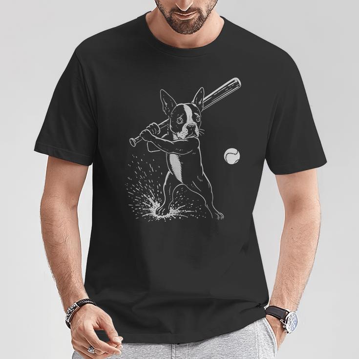 ボストンテリア 野球 スポーツ 犬好き Tシャツ 面白い贈り物