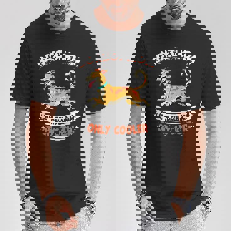 ボルゾイママ、まるで普通のママ専用クーラー-ボルゾイ犬 Tシャツ 面白い贈り物