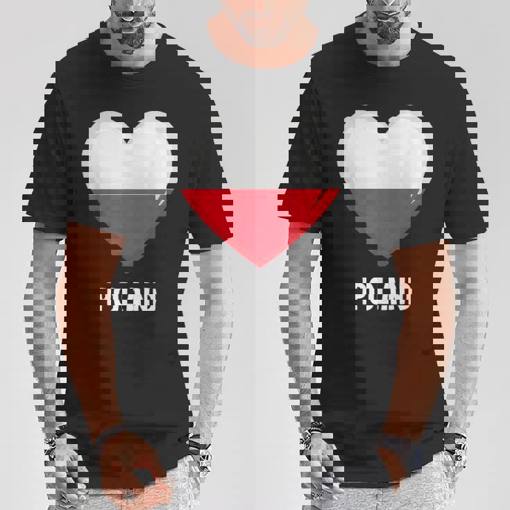 ポーランド国旗シャツ Tシャツ 面白い贈り物