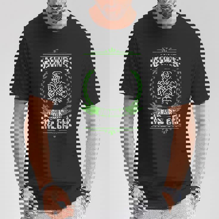 マクギネス アイルランド名 伝説 シャムロック 聖パトリックデー Tシャツ 面白い贈り物