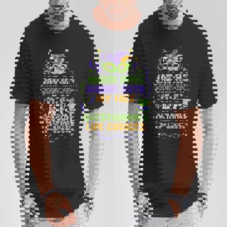 マルディグラ 仮面舞踏会 Tシャツ 面白い贈り物