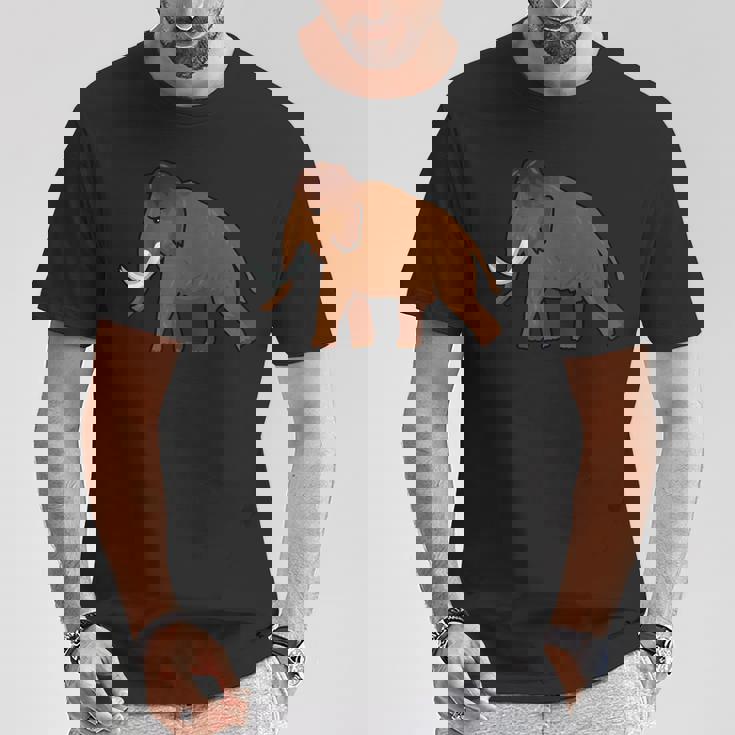 マンモス・ウーリー・エレファント・ビッグ・アイスミュージアム・マンモス・マストドン Tシャツ 面白い贈り物