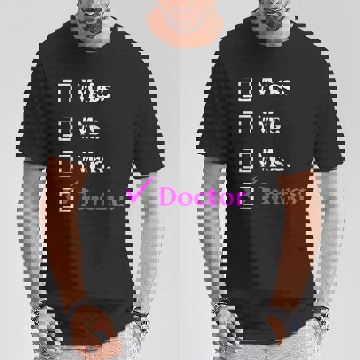 ミス・ミセス・ドクター Tシャツ 面白い贈り物