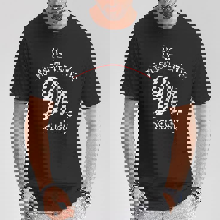 ミス・ミセス・ドクター、実はドクターへの感謝です 長袖tシャツ Tシャツ 面白い贈り物