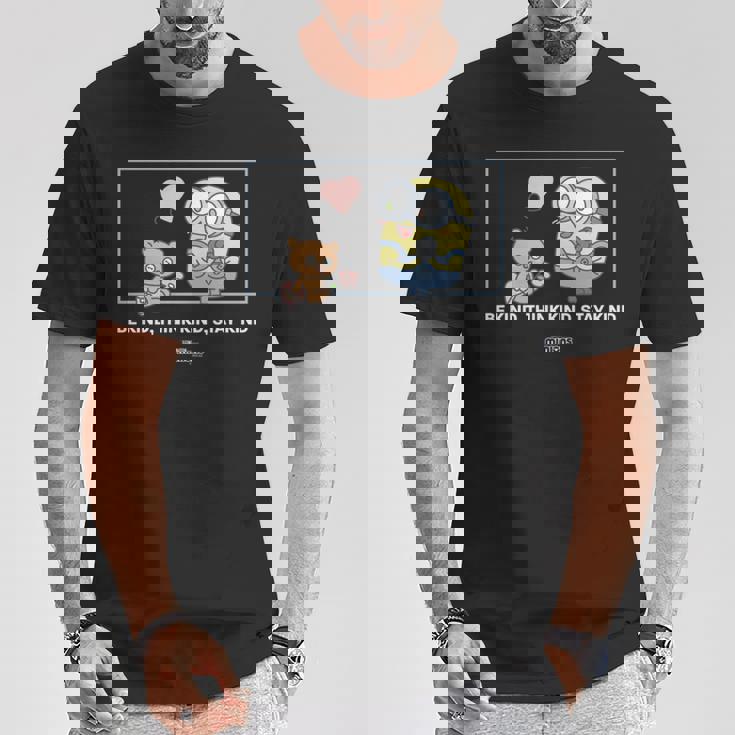 ミニオンズ ボブ&ティム Be Kind Think Kindtay Kind 長袖tシャツ Tシャツ 面白い贈り物