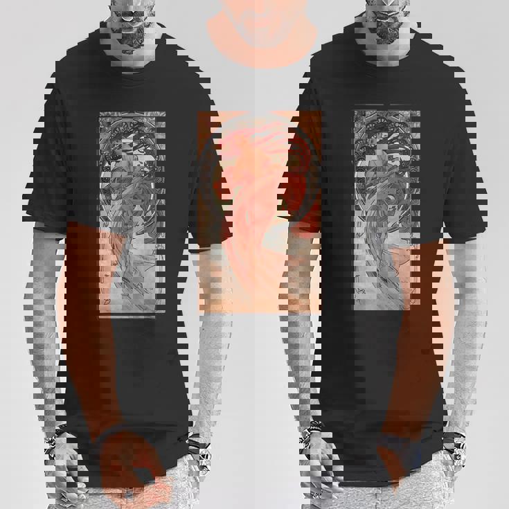 ミュシャの踊り Tシャツ 面白い贈り物