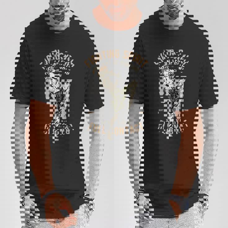 ムエタイ タイボクシング ファイティングスピリット Tシャツ 面白い贈り物