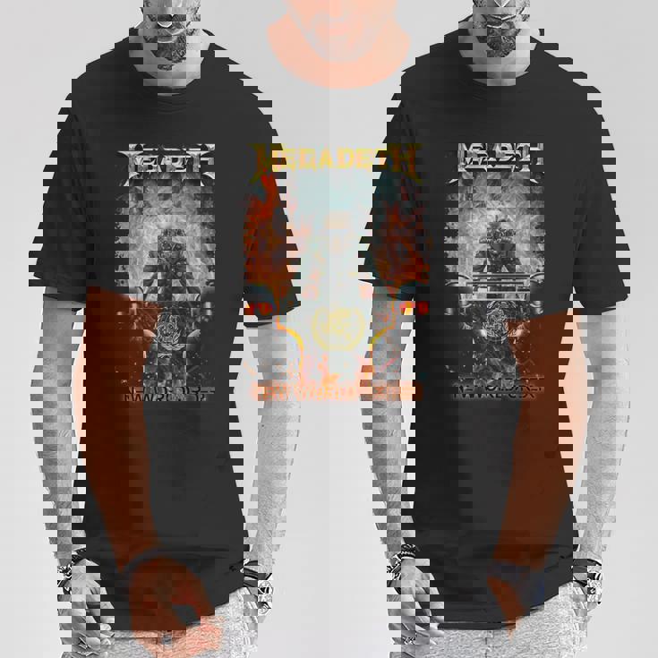 メガデス 新世界秩序 長袖tシャツ Tシャツ 面白い贈り物