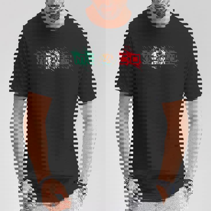 メキシコ メキシコ国旗 落書き文字 ラテン系 Tシャツ 面白い贈り物