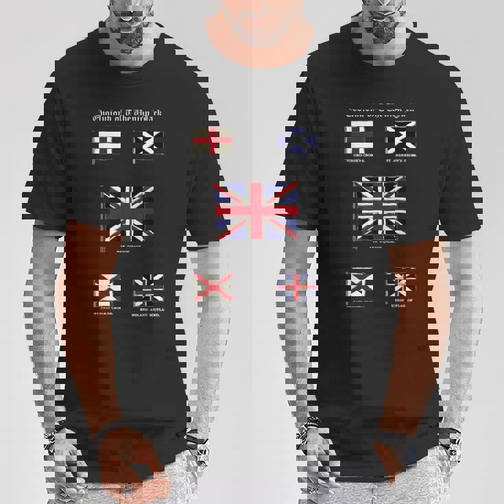 ユニオンジャックの進化 Tシャツ 面白い贈り物