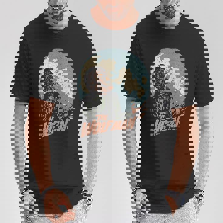 ユニバーサル モンスター ウルフマン ムーン Tシャツ 面白い贈り物