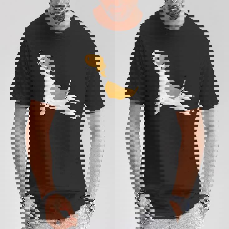 ヨガジャック・ラッセル・テリア犬 Tシャツ 面白い贈り物