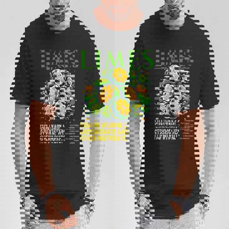 ライム 面白い 高い ビタミンc 抗酸化剤 その他の栄養素 Tシャツ 面白い贈り物