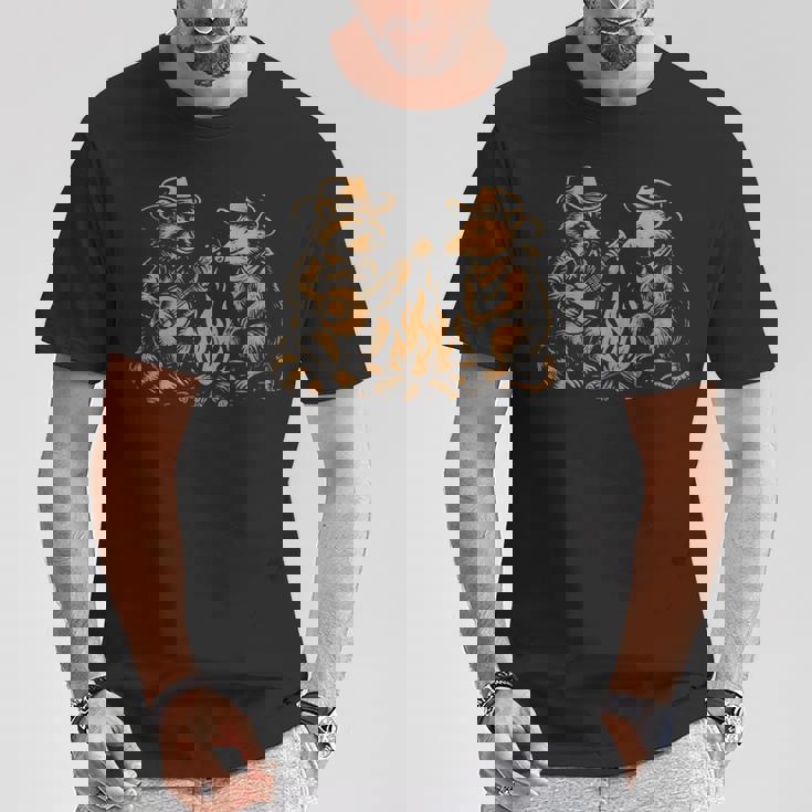 ラクーンバンジョーブルーグラスカントリーミュージック Tシャツ 面白い贈り物