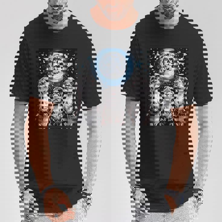 ラッコ マーチ カワウソ ハウリング 月 ヴィンテージ ラッコ Tシャツ 面白い贈り物