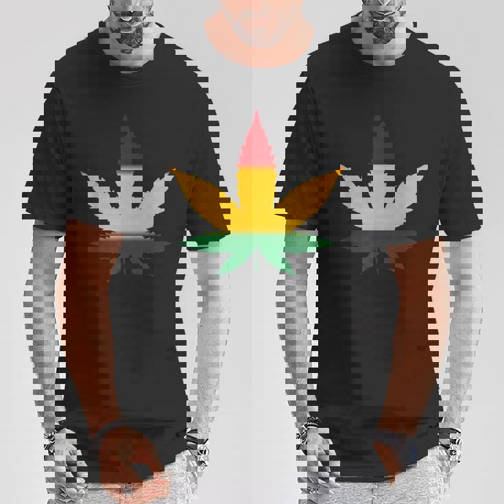 レゲエtシャツとラスタカラーtシャツ メンズ Tシャツ 面白い贈り物