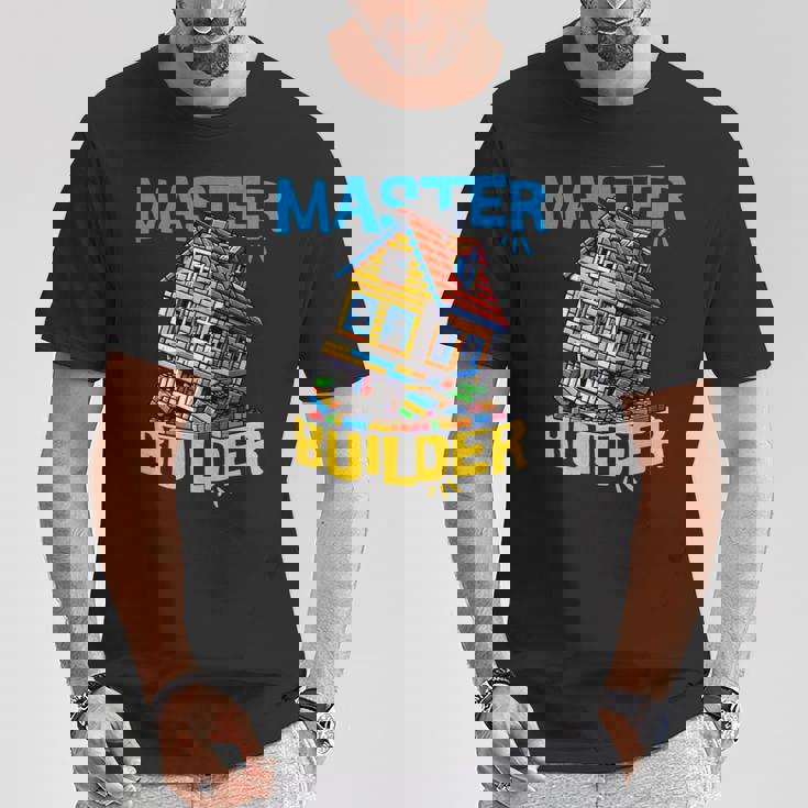 レゴのレンガ造りマスタービルダー面白い曲がった家。 長袖tシャツ Tシャツ 面白い贈り物