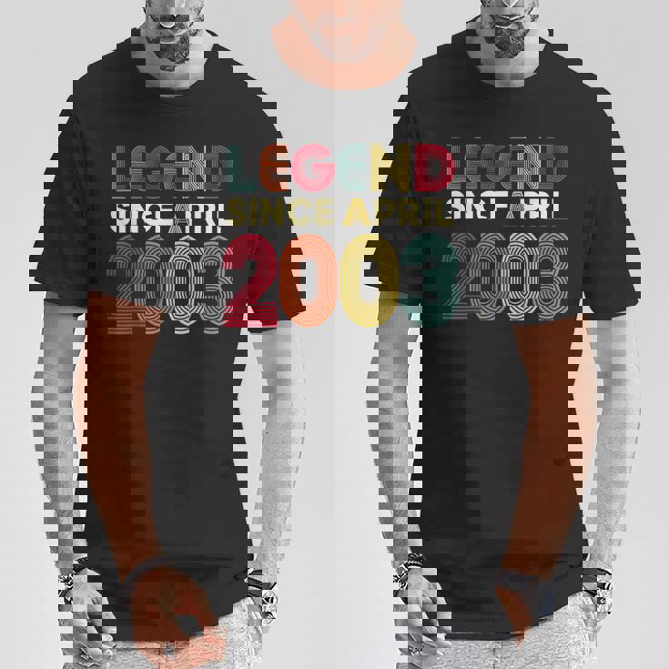 レジェンド 2003年4月 23歳の誕生日 男性 女性 23歳 Tシャツ 面白い贈り物