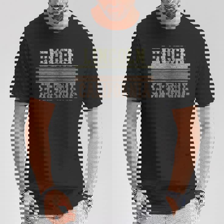 レトロ リンカーン カリフォルニア Tシャツ 面白い贈り物