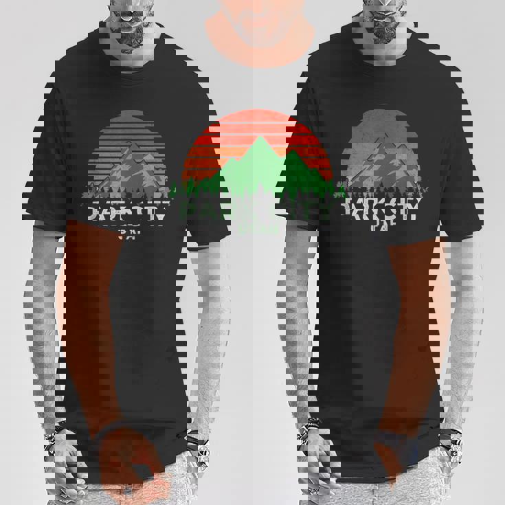 レトロ ヴィンテージ パークシティデザイン パークシティギフト Tシャツ 面白い贈り物