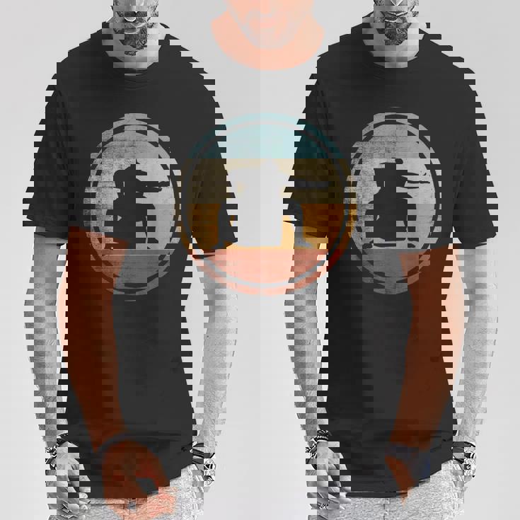 レトロなビンテージ デザイン レスラー相撲 Tシャツ 面白い贈り物