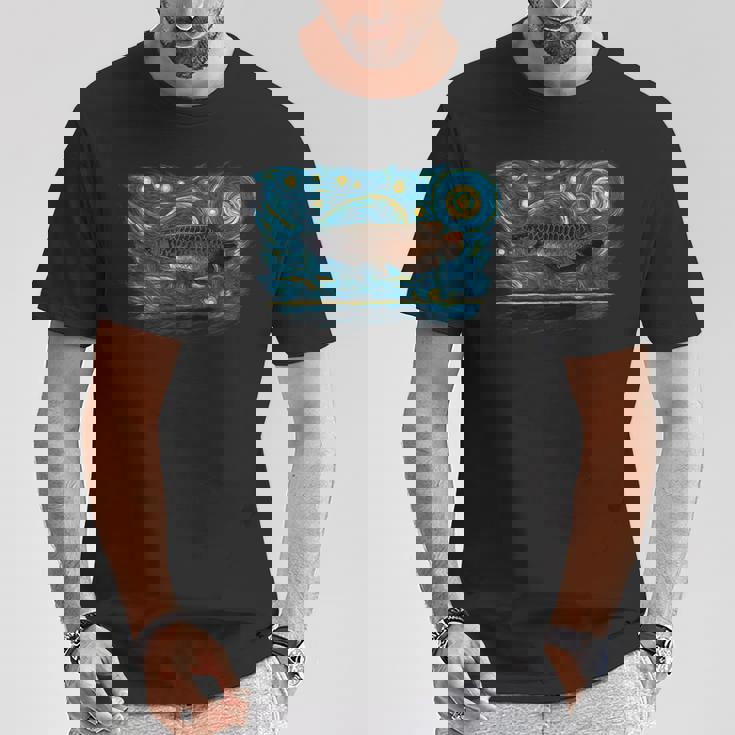 レトロなヴィンテージスタイルのアロワナ Tシャツ 面白い贈り物