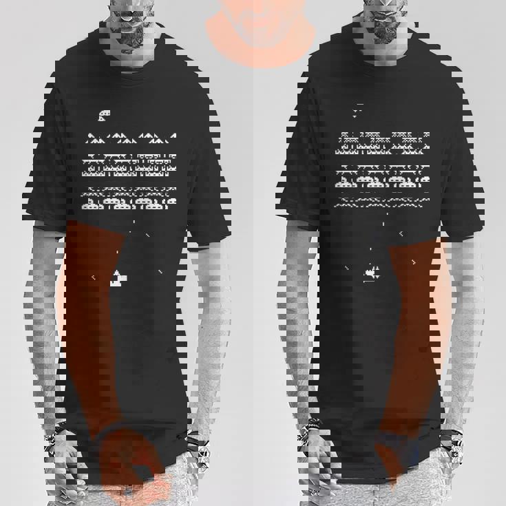 レトロなヴィンテージビデオゲームスペースシューティングアーケード Tシャツ 面白い贈り物
