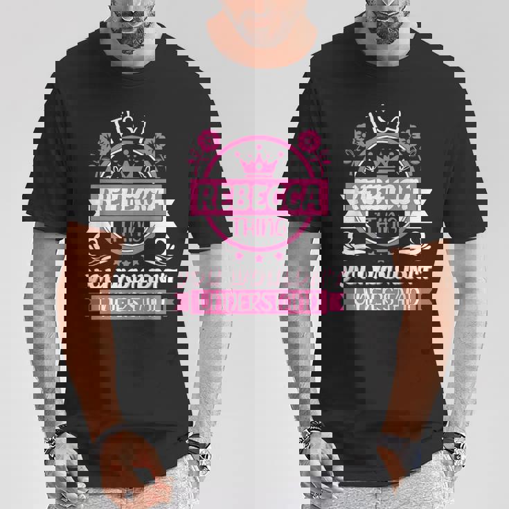 レベッカの名前 Tシャツ 面白い贈り物