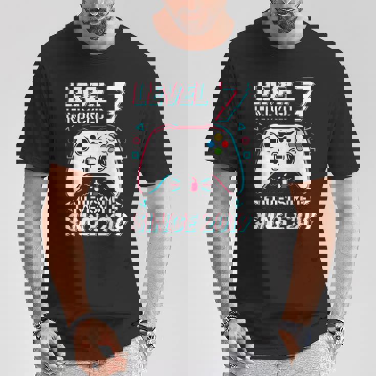 レベル 7 アンロック ビデオゲーム 7歳の誕生日 7歳の男の子 Tシャツ 面白い贈り物