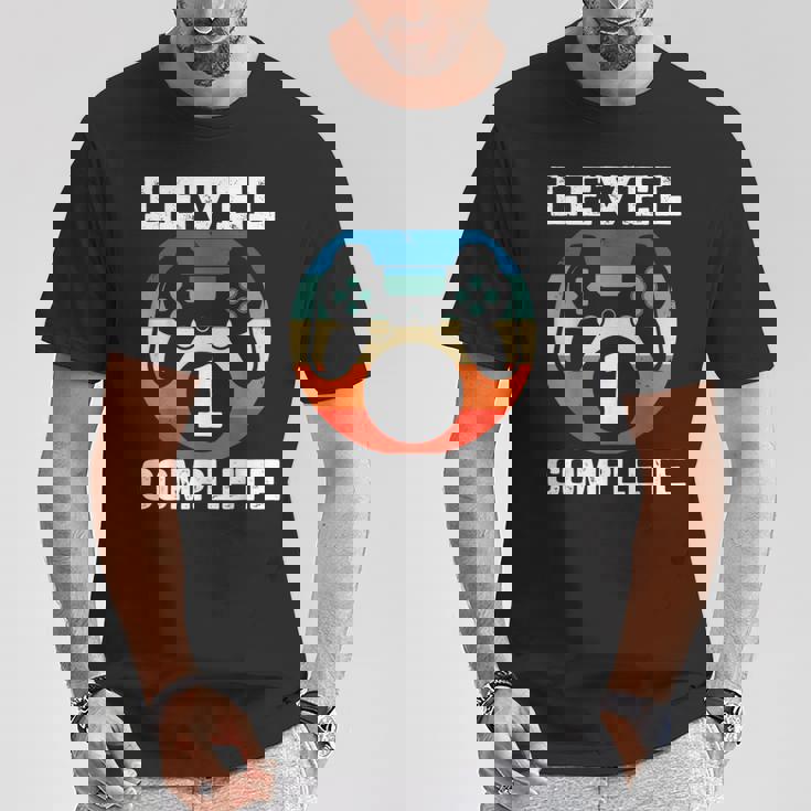 レベル1 結婚1周年記念ギフト 彼への完全ギフト Tシャツ 面白い贈り物