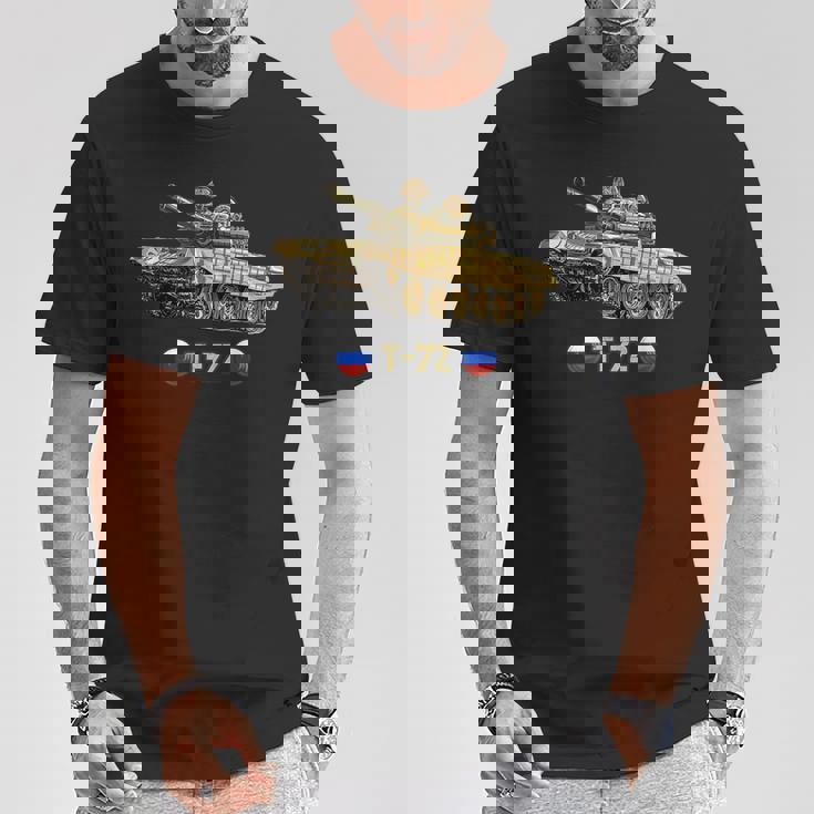 ロシア軍冷戦時代の主戦闘戦車t-72 Tシャツ 面白い贈り物
