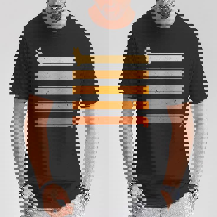 ロングコーギー犬カーディガン ウェルシュコーギー犬ギフト 長袖tシャツ Tシャツ 面白い贈り物