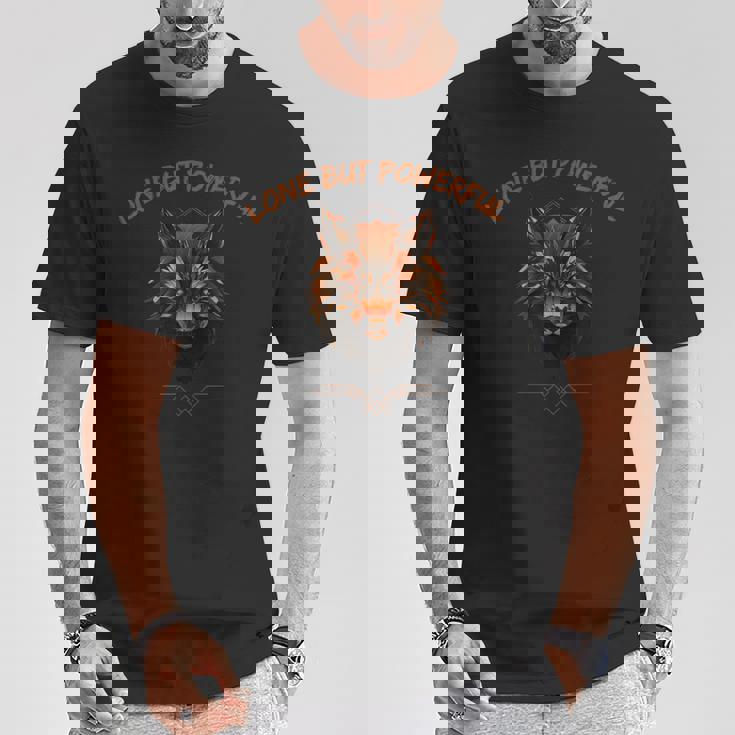 ローン — ウルフ・スタンド・アローン Tシャツ 面白い贈り物