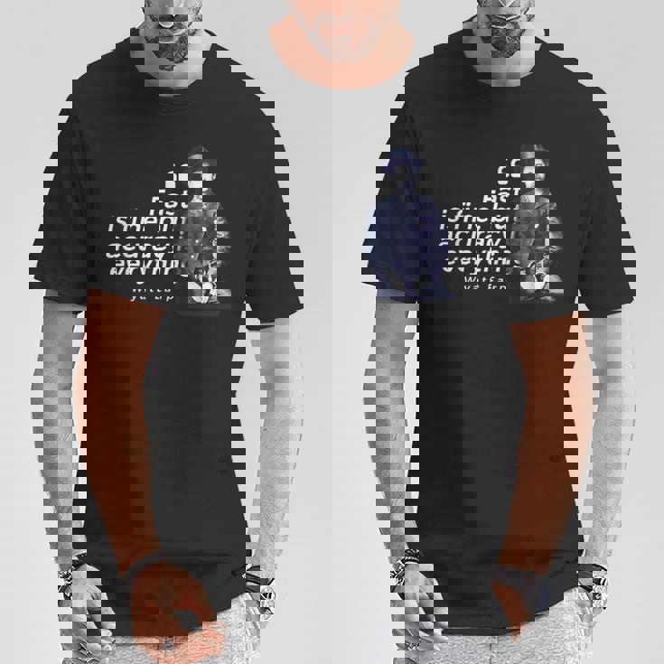 ワイアット・アープ 引用句 アメリカ西部の英雄的ローマン Tシャツ 面白い贈り物