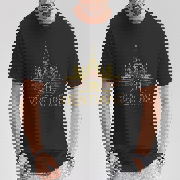 ヴィエンチャンシティ・ラオス お土産ギフト 男性 女性 Tシャツ 面白い贈り物