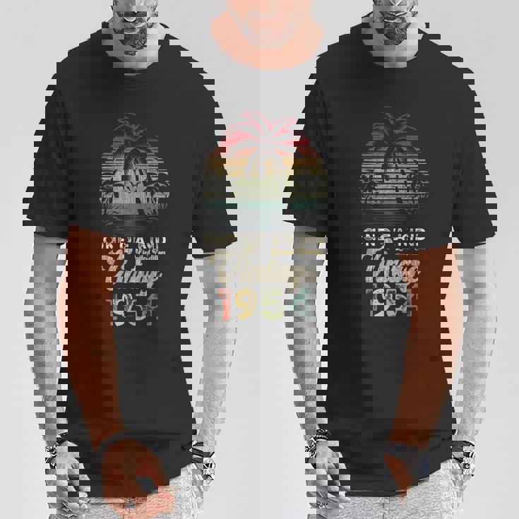 ヴィンテージ 1954年 誕生日 72歳 ヤシの木 レトロ Tシャツ 面白い贈り物