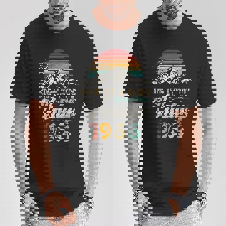 ヴィンテージ 1966 誕生日 60年 マウンテン レトロ Tシャツ 面白い贈り物