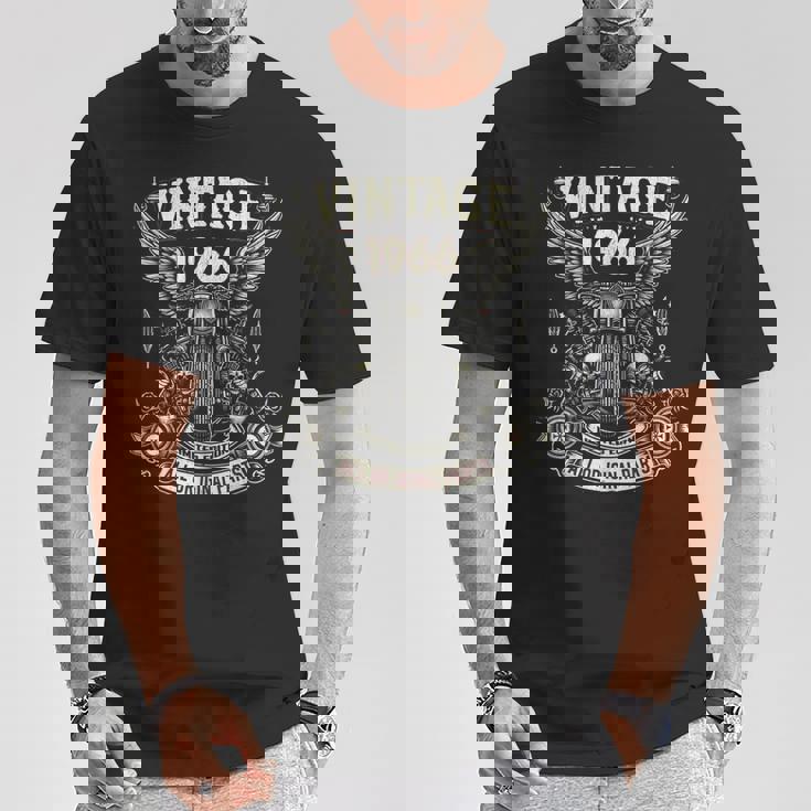 ヴィンテージ 1966年 1966年生まれ 58歳の誕生日 オートバイバイカー Tシャツ 面白い贈り物